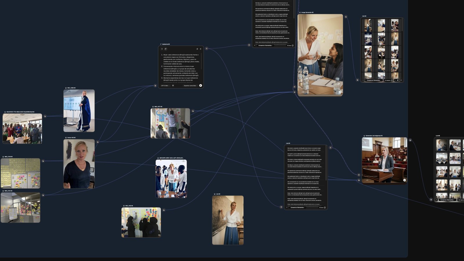 Ableitungs-Flow auf der generativen Leinwand